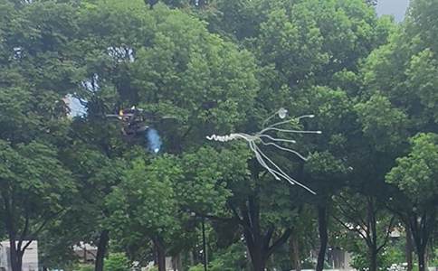 网捕穿越机这设备居然能用于反无人机和抓捕场景